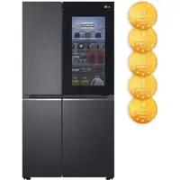 Холодильник з морозильною камерою LG GC-Q257CBFV