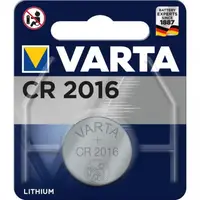 Батарейка Varta CR-2016 bat(3B) Lithium 1шт (06016101401)