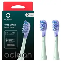 Насадка для електричної зубної щітки Oclean Brush Head Ultra White 2-pack Green (6970810553529)