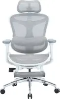 Офисное кресло с подставкой для ног Sihoo DORO C300L Mesh White with footrest