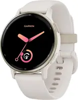 Смарт-годинник Garmin vivoactive 5 Cream Gold Aluminum Bezel with Ivory Case and Silicone Band (010-02862-11/5B)