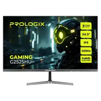 Монитор Prologix Gaming 24.5" G2525HU IPS Black 200Hz; 1920х1080, 1 мс, 240 кд/м2, DisplayPort, HDMI