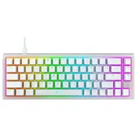 Клавіатура механічна Xtrfy K5 Kailh Red RGB White (K5-RGB-CPT-TPWHITE-R-UKR)