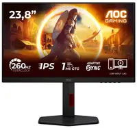 Монiтор 23.8" AOC 24G4ZR Black/Red