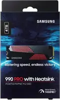 SSD-накопитель Samsung 990 PRO с радиатором 4 ТБ (MZ-V9P4T0CW)