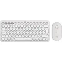 Комплект (клавіатура, миша) Logitech Pebble 2 Combo White Wireless (920-012240)