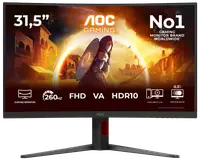 Монiтор 31.5" AOC C32G4Z Black/Red