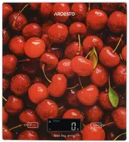 Ваги ARDESTO кухонні CHERRY, 5кг, AAAx2 в комплекті, скло, багатокольоровий