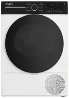 Сушильная машина Whirlpool с тепловым насосом, 8 кг, A++, 54,5 см, дисплей, люк черный, белый
