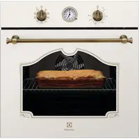 Духова шафа Electrolux електрична Rococo, 72л, A, конвекція, телескопічні напрямні, шампань