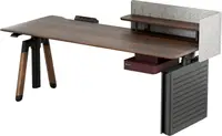 Комп’ютерний стіл з електрорегулюванням висоти Sihoo D07 1.8m Walnut/Black