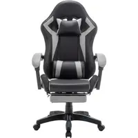 Крісло ігрове AGN 3 клас,120 кг, 100мм, RGB підсвітка, чорно-сіре