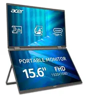 Монiтор 15.6" Acer Dual Portable PD163QTbmiuux (UM.ZP3EE.011) Black