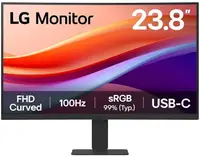 Монітор LG 23.8" 24U421A-B HDMI, USB-C, Audio, VA, 100Hz, sRGB 99%, CURVED