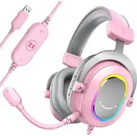 Навушники з мікрофоном Fifine H6P RGB Pink