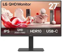 Монітор LG 27" 27BA65QB-B HDMI, 2xDP, USB-C, MM, IPS, 2560x1440, 100Hz, sRGB 98%, Pivot, HDR10