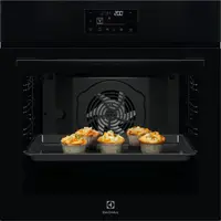Духова шафа Electrolux електрична, 72л, A+, дисплей, конвекція, піроліз, чорний