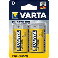 Батарейка Varta D bat Carbon-Zinc 2 шт. SUPERLIFE (02020101412)