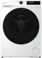 Сушильная машина Candy с тепловым насосом, 9 кг, C, 58,5 см, дисплей, Wi-Fi, инвертор, люк черный, белый