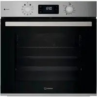 Духова шафа Indesit електрична, 71л, A+, дисплей, конвекція, телескопічні напрямні, нерж