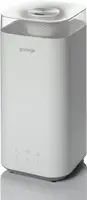 Зволожувач повітря Gorenje H50W 5 л, 20 м2, ультразвуковий, верхня затока, LED дисплей, автовідключення, аромакапсула, холодна пара, білий