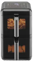 Мультипіч Sencor Dual Vita Fryer, 3000Вт, чаша-5.8+5.8л, сенсорне керув., 2 чаши, з віконцем, гриль, пластик, чорний
