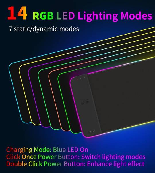 Игровая поверхность Choetech RGB Illuminated 15W Wireless C (T543-F)