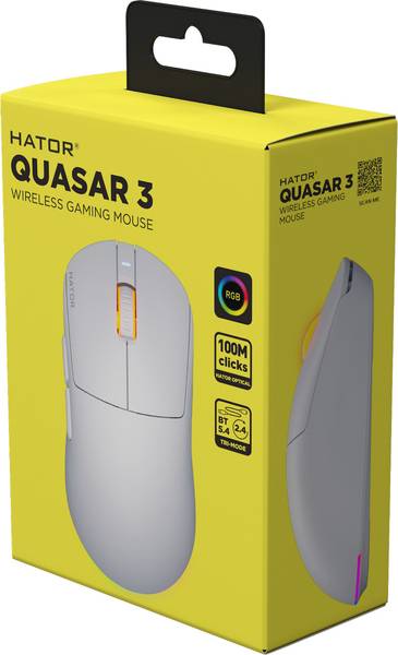 Миша HATOR Quasar 3 Wireless White (HTM731)