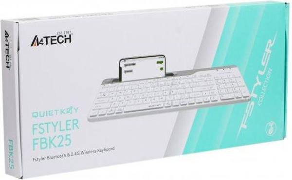 Клавіатура A4Tech Fstyler FBK25 White