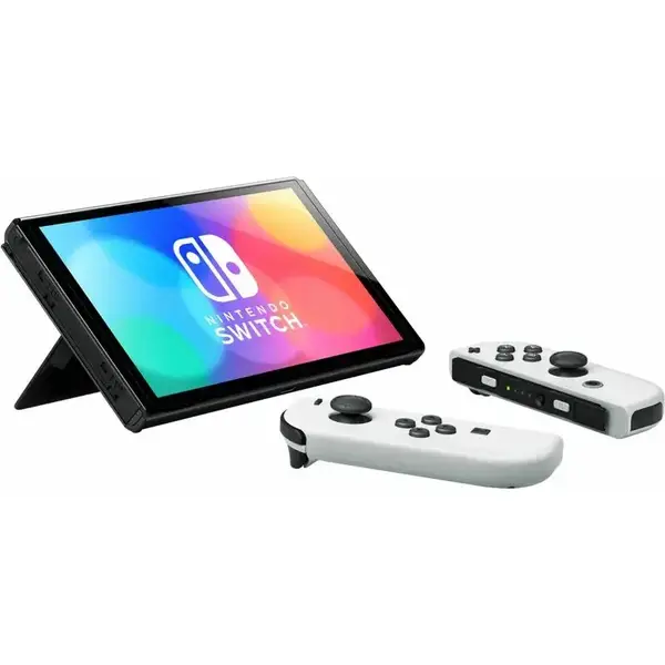 Портативна ігрова приставка Nintendo Switch OLED with White Joy-Con (045496453435)