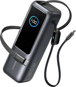 Зовнішній акумулятор (павербанк) Anker ZOLO Power Bank 25000mAh 165W Black (A1695P11) Зовнішній акумулятор (павербанк) Anker ZOLO Power Bank 25000mAh 165W Black (A1695P11)