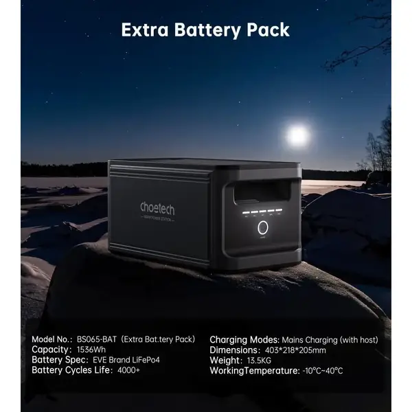 Додаткова батарея для зарядної станції Choetech BS065 Extra Battery