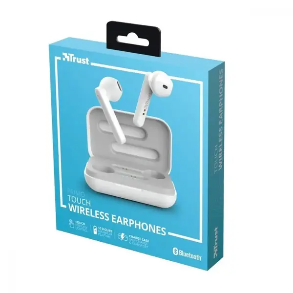 Навушники TWS Trust Primo Touch True Wireless Mic White (23783)
