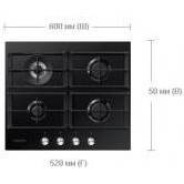 Газовая варочная поверхность Samsung NA64H3030AK/WT