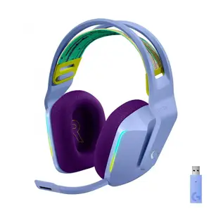 Навушники з мікрофоном Logitech Lightspeed Wireless RGB Gaming Headset G733 Lilac (981-000890)