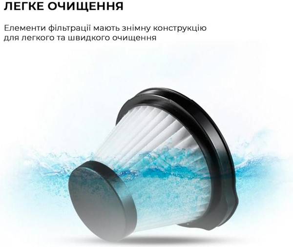 Пилосос 2в1 (вертикальний + ручний) Deerma Corded Hand Stick Vacuum Cleaner DX115C