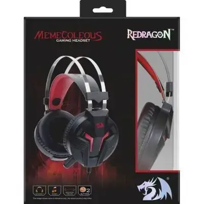 Навушники з мікрофоном Redragon Memecoleous Black-Red Vibration (75096)