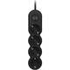 Мережевий фільтр 2E Plus 3 м, 4 розетки Black (2E-U04VESM3BK)