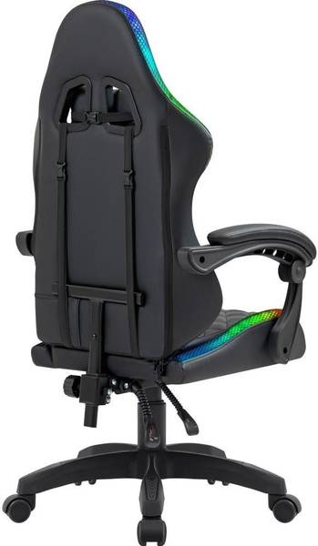 Комп'ютерне крісло для геймера Defender Energy RGB black (64559)