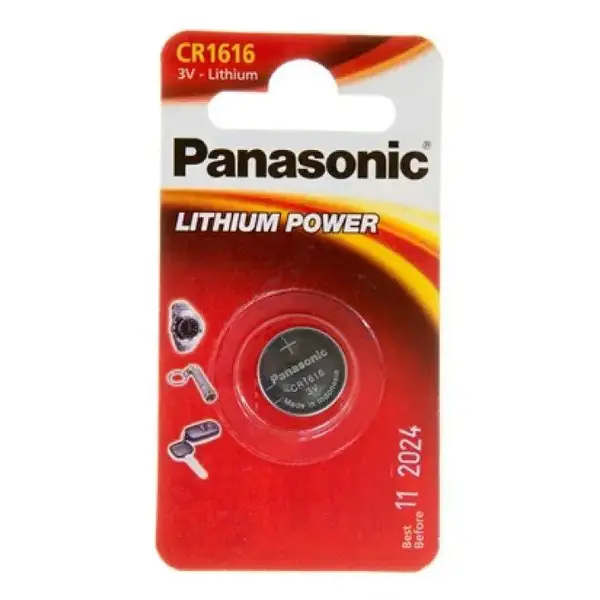 Батарейка Panasonic CR-1616 bat(3B) Lithium 1шт (CR-1616EL/1B)