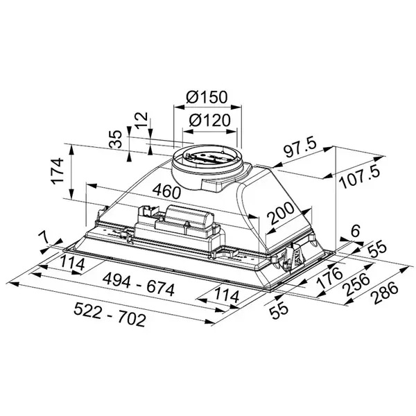 Повністю вбудована Franke Inca Smart FBI 705 BK (305.0689.925)