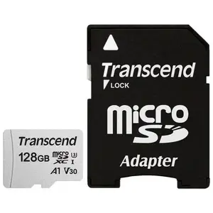 Карта памяти Transcend 128 GB microSDXC UHS-I U3 300S + SD Adapter TS128GUSD300S-A Карта памяти Transcend 128 GB microSDXC UHS-I U3 300S + SD Adapter TS128GUSD300S-A