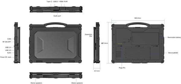 Ноутбук AGN X14A Black (AGN_X14A_I5_12TH_16_512)