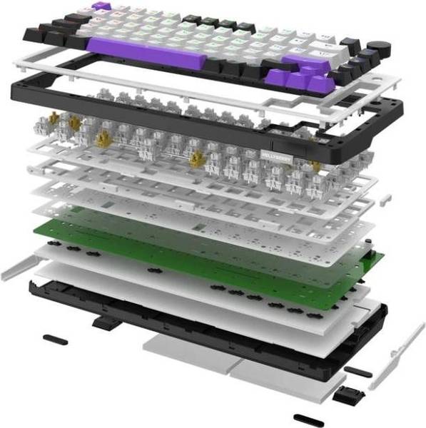 Клавіатура HATOR Hellyberry HK75 White-Violet