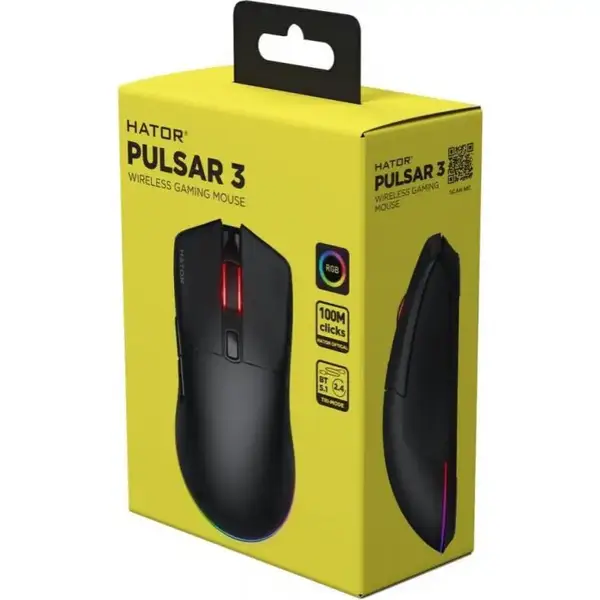 Миша HATOR Pulsar 3 Wireless Black (HTM630)