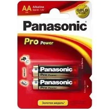 Батарейка Panasonic AA bat Alkaline 2шт Pro Power (LR6XEG/2BP)