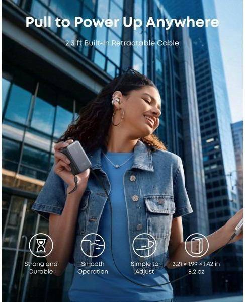 Зовнішній акумулятор (павербанк) Anker Nano 10000 mAh Black (A1638H11)