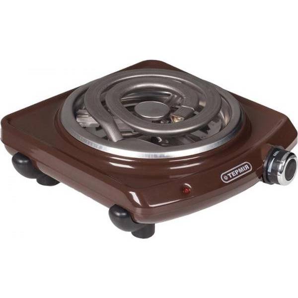 Настольная плита Термия ЭЛТ1-1,0/230М2(ш) коричневая