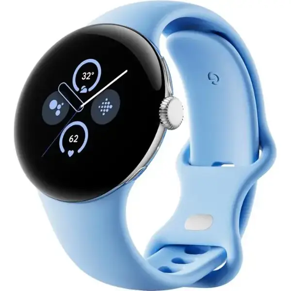 Смарт-годинник Google Pixel Watch 2 Polished Silver Aluminum Case / Bay Active Band