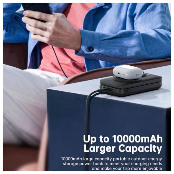 Зовнішній акумулятор (Power Bank) Choetech B750 10000mAh Qi-2 Black (B750-CCBK)